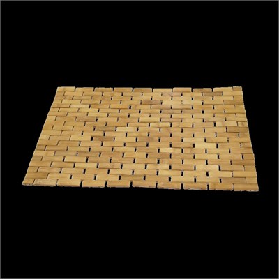 Bambu Ahşap Kaymaz Banyo Paspası 42x62 cm