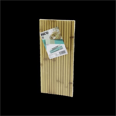Bambu Servis Sunum Tahtası 17x39x1.5 cm - Çift Taraflı Düz & Kanallı
