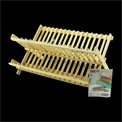 Bambu Tezgah Üstü Bulaşıklık ve Tabaklık 46x33 cm