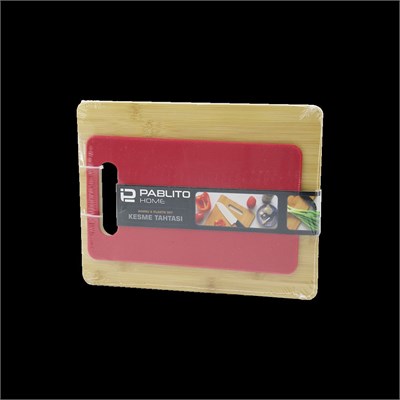 Bambu ve Plastik Kesme Tahtası 2li Set (22x28 & 15x25 cm)