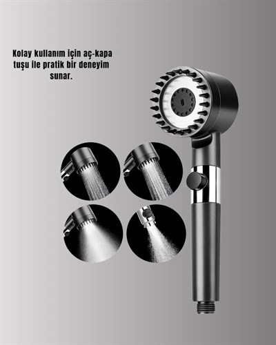 Banyo İçin Filtreli Duş Başlığı Pratik Kullanım