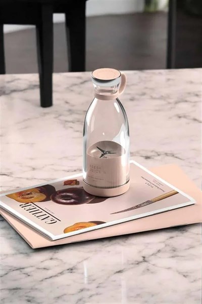 Bardak Blender Smoothie Meyve Sıkacağı Şarjlı Cam Taşınabilir