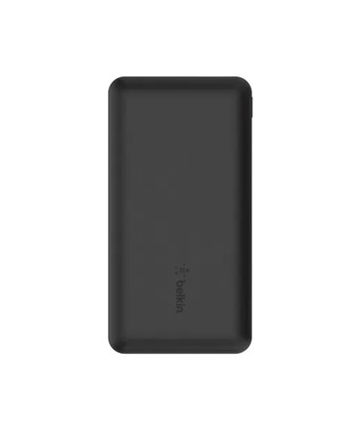 Belkin 10K Power Bank + USB-C 15W, Çift USB-A, 15cm USB-A - C Kablo, Siyah