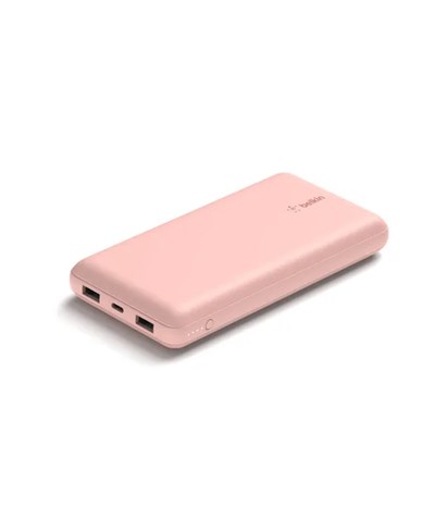 Belkin BPB012 BoostCharge 20K 15W  USB-A ve USB-C Powerbank - Rose Gold