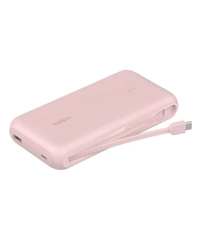 Belkin BPB024 30W 20K Entegre Kablolu Powerbank - Pembe