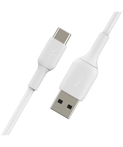 Belkin CAB001 BoostCharge 15W USB-Adan USB-Cye 1m  Data ve Hızlı Şarj Kablosu - Beyaz