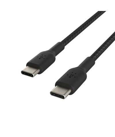 Belkin CAB004 60W Örgülü  USB-Cden USB-Cye 1m Kablo -Siyah