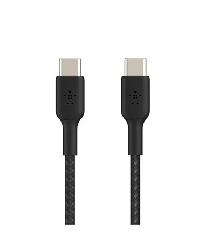 Belkin CAB004 60W Örgülü  USB-Cden USB-Cye 1m Kablo -Siyah