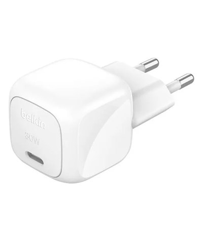 Belkin WCA008  30 W Hızlı Duvar Şarjı + 1M Kablo USB-C Light - Beyaz
