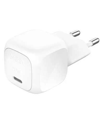 Belkin WCA009 20W PPS Kompakt USB-C Şarj Cihazı  - Beyaz