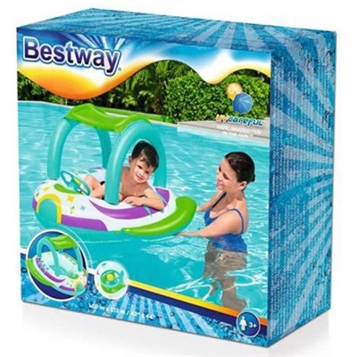 Bestway Gölgelikli Direksiyonlu Kornalı Bot 107x102 Cm