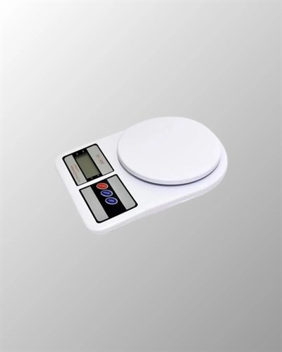Beyaz Plastik Dijital Mutfak Tartısı – 24x16.8x1.5cm