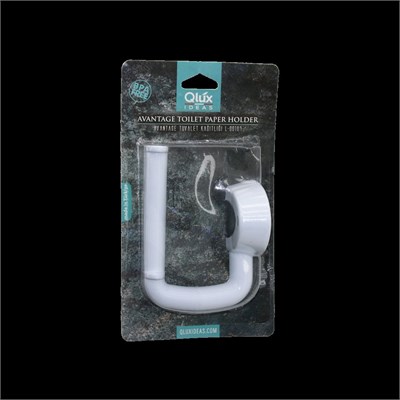 Beyaz Plastik Tuvalet Kağıtlığı (Yapışkanlı & Vidalı) -