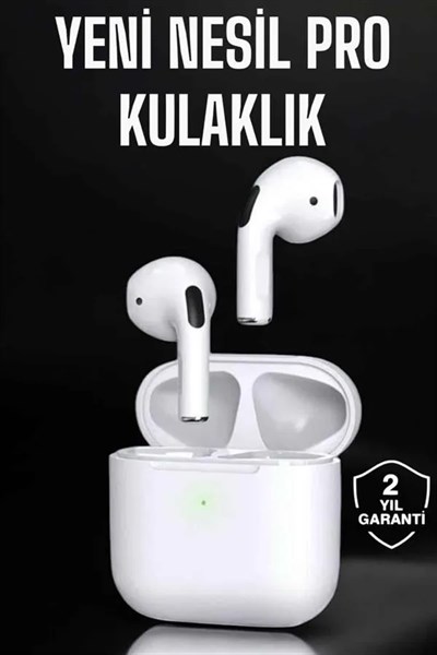 Beyaz Yeni Nesil Pro Bluetooth Kulaklık Yüksek Ses Kaliteli ANC Özelliği