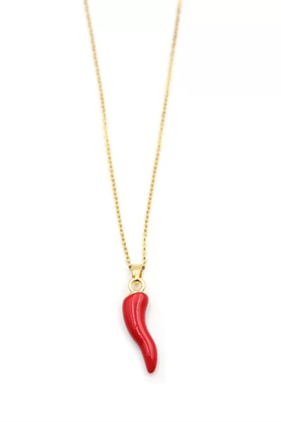 Biber Kolye - Altın