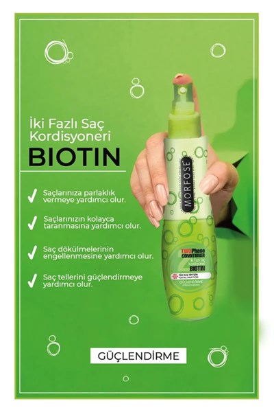 Biotin Çift Fazlı Saç Kondisyoner Fön Suyu 240 ML - mrfs