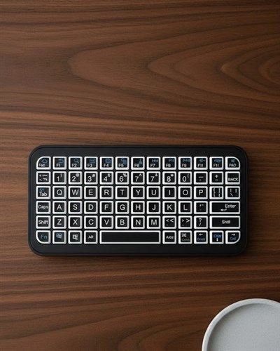 Bluetooth 5.2 Destekli Kablosuz Mini RGB Klavye Ultra İnce