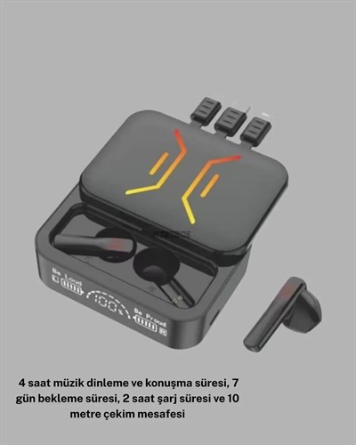 Bluetooth 5.3 Kulaklık – Kablolu & Kablosuz Kullanım, 2000 mAh Powerbank, 4 Saat Kesintisiz Müzik