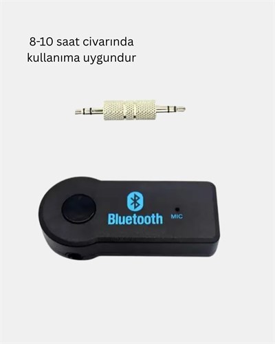 Bluetooth AUX Araç Kiti Eller Serbest Müzik Çalar Dahili Mikrofonlu
