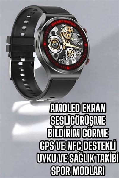 Bluetooth Bağlantılı Akıllı Saat Tüm Telefonlara Uyumlu Değiştirilebilir Kordon