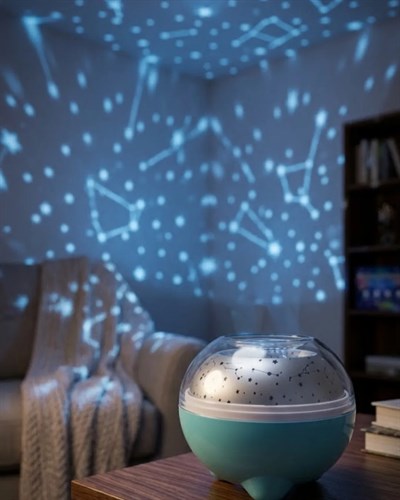 Bluetooth Bağlantılı Gece Lambası Yıldız Projeksiyon Işığı 7 Renk Efekti ve Zamanlayıcı Fonksiyonlu