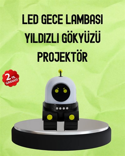 Bluetooth Bağlantılı Yüksek Çözünürlüklü Galaksi Projektör