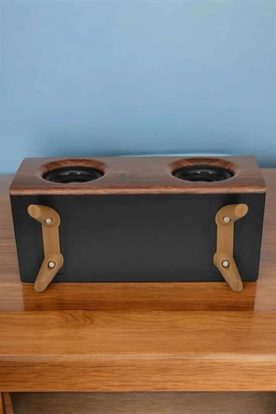 Bluetooth Hoparlör Ahşap Klasik Retro Gramofon Bluetooth Müzik Kutusu