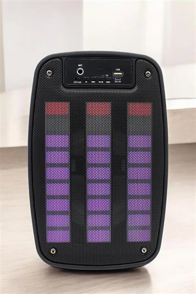 Bluetooth Hoparlör Mikrofonlu Speaker Taşınabilir Şarjlı