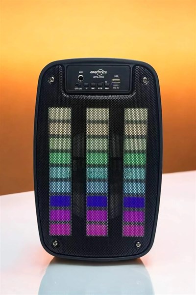 Bluetooth Hoparlör RGB Işıklı USB SD Kart Girişli Taşınabilir