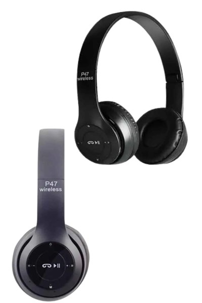 Bluetooth Kablosuz Kulaklık Siyah Wireless 5.0 Kulak Üstü Uzun Pil Ömrü