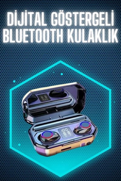 Bluetooth Kulaklık Android ve İOS Uyumlu ANC Özellikli Dijital Şarj Göstergeli