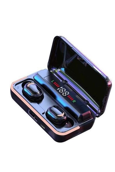 Bluetooth Kulaklık Dijital Şarj Göstergeli Powerbankli Bass Özellikli Kablosuz Kulakiçi 5.1 Mikrofonlu