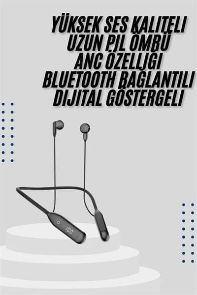 Bluetooth Kulaklık Kablolu Android ve İOS Uyumlu ANC Özellikli