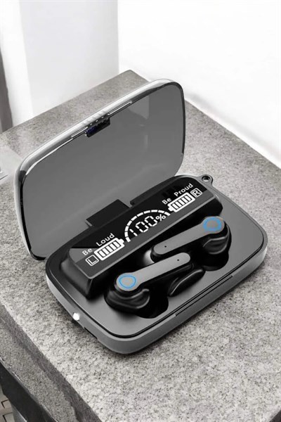 Bluetooth Kulaklık Powerbankli Dijital Göstergeli Dokunmatik Kontrol