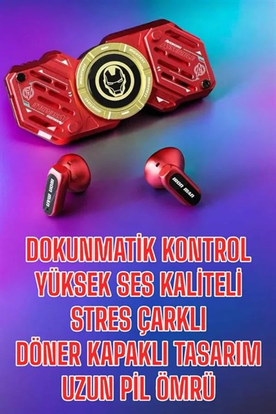Bluetooth Kulaklık Stres Çarklı Döndürülebilir Uzun Şarj Süreli Oyuncu Kulaklığı