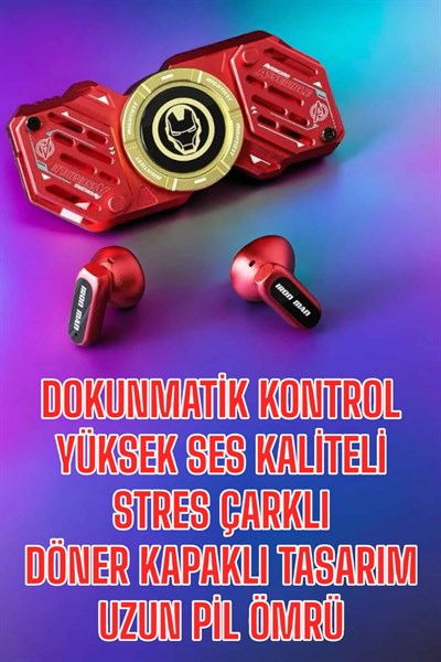 Bluetooth Kulaklık Stres Çarklı Döndürülebilir Uzun Şarj Süreli Oyuncu Kulaklığı