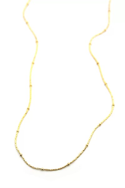 Boncuklu Zincir Kolye - Altın