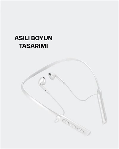 Boyun Askılı Kablosuz Kulaklık – Uzun Süreli Batarya Performansı