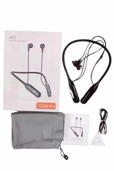 Boyun Bantlı Kablolu Yüksek Ses Kaliteli Bluetooth Kulaklık Uzun Pil Ömrü 100 saat sarj