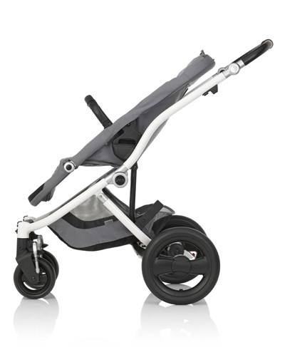 Britax Römer Affinity 2 Bebek Arabası Gri Kumaş Beyaz Kasa + Kırmızı Renk Paketi HEDİYE