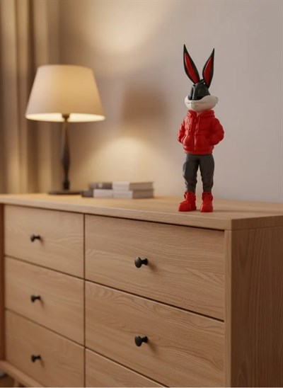 Bugs Bunny Büyük Boy Figür 10×34 cm Salon Dekoru
