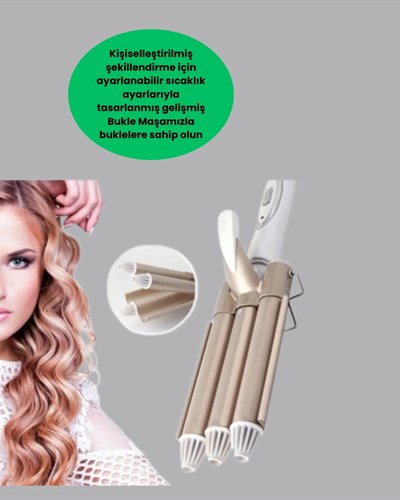Bukle Saç Maşası – Kolay Kullanım, Sağlıklı Bukleler yüksek ısılı