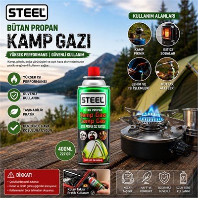 Bütan Gaz Kartuşu 220g & 400ml - Piknik ve Kamp