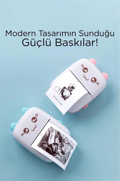 C9 Pembe Mini Yazıcı Taşınabilir Termal Yazıcı Kablosuz Bağlantı AP Kontrol Cep Yazıcısı