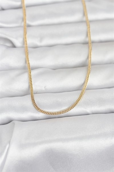 CM 14K Gold Renk Dolgun Zincir Model 60 cm Kadın Kolye