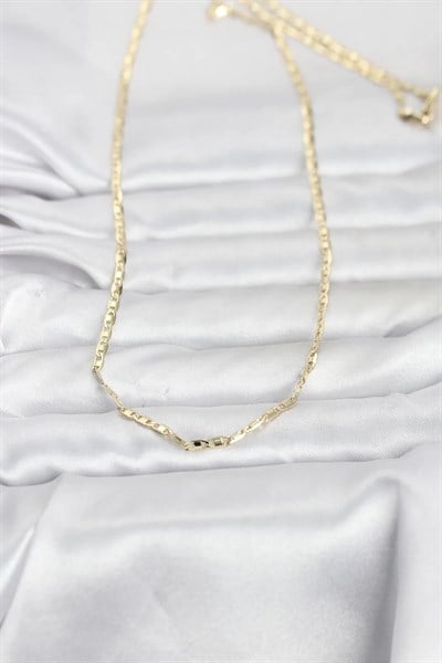 CM 14K Gold Renk Gemici Zincir Model 60 cm Kadın Kolye