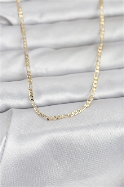 CM 14K Gold Renk İnce Kuşgözü Zincir Model 60 cm Kadın Kolye