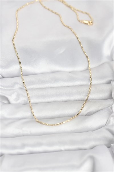 CM 14K Gold Renk Zincirli 60 cm Kadın Kolye