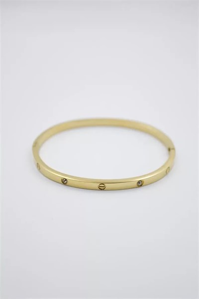 CRT Model Taşlı İnce  Bilezik - Altın