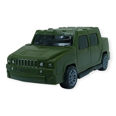 Çek Bırak Arabalar 10 Cm - Yeşil Çift Kabin Pick